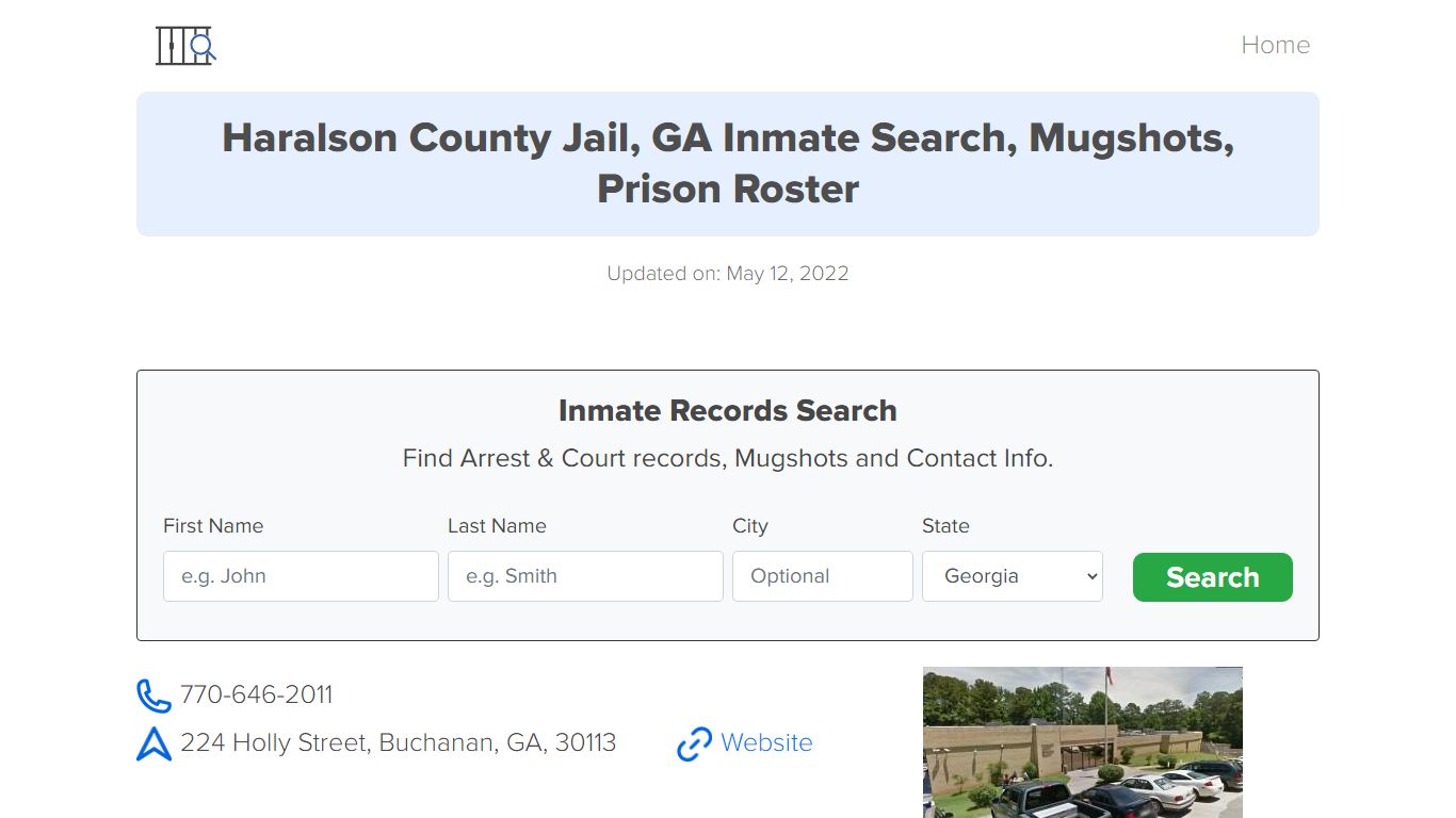 Haralson County Jail, GA Inmate Search, Mugshots, Prison ...